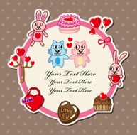 cartoon love card N4