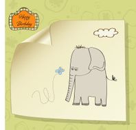 Baby shower card N40