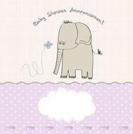 Baby shower card N41