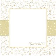 invitation with flowers and white background N3