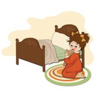 little girl is preparing for sleep N6