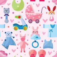 Baby seamless pattern N6