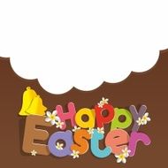 happy easter greeting card N10