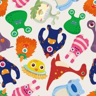 seamless monster pattern N8