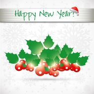 Hand made Watercolor 2014 Happy New Year card