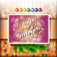 2014 Happy New Year card or background with Santa`s hat N4