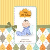 New baby announcement card N10