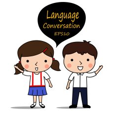 boy and girl greet waving hand place you conversation