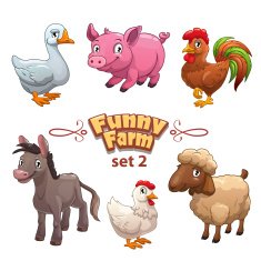 Funny farm illustration N2