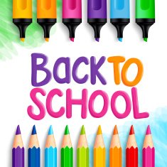 Back to School Title Words Written in a White Paper N3