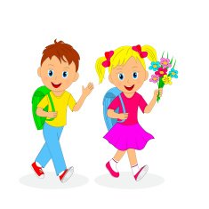 back to school childrens going school