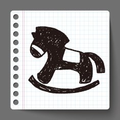 Doodle Rocking horse N5