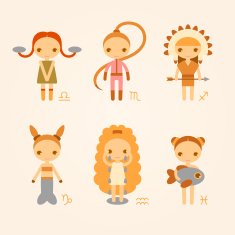 vector illustrations of zodiac signs N6