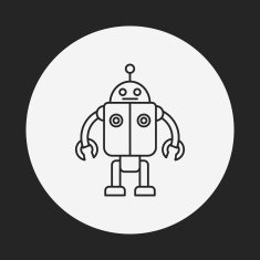 toy robot icon N14