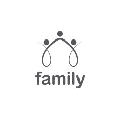happy family vector design template N6