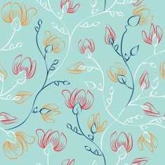 Floral print seamless background N3