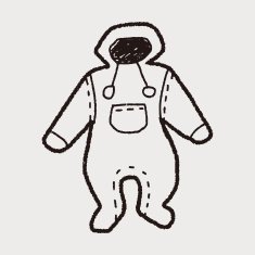baby clothes doodle N35