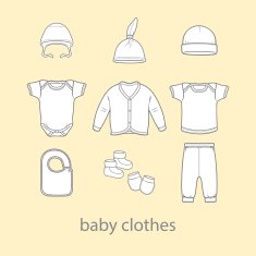 Baby fashion clothing fashion vector shirt illustration design wear N5
