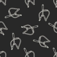 Slingshot doodle seamless pattern background N2
