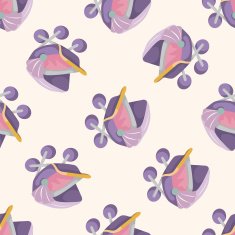 Baby carriages seamless pattern