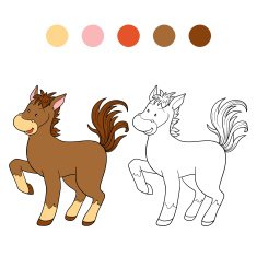 Coloring book (horse) N3