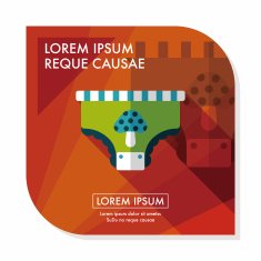 diaper flat icon with long shadow eps10 N28