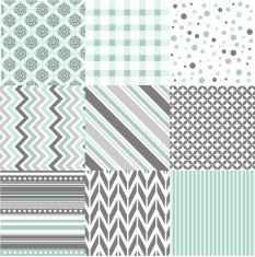 Set of seamless geometric patterns N12