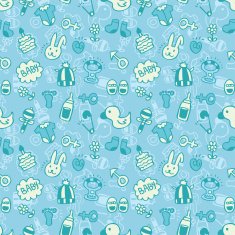 Seamless baby pattern N3