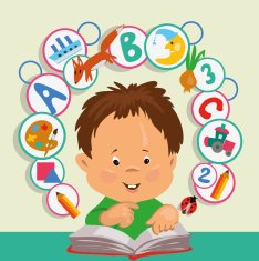 boy looks in a book N2