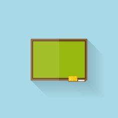 Flat web internet icon School study board