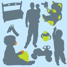 Family Silhouettes 4 (vector)