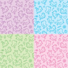 hand drawn seamless patterns