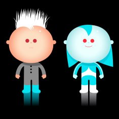 Intergalactic space explorer character illustration