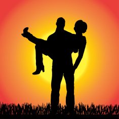 Vector Silhouette Of People N35