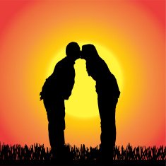 Vector Silhouette Of People N38