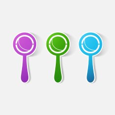 Paper clipped sticker rattle N7