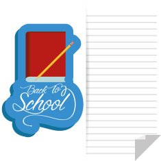 Book And Pencil With White Space For Text
