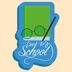 Book Pen And Glasses Isolated On Background