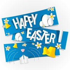 happy easter greeting card N6