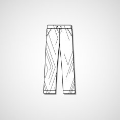 Abstract illustration on pants N90