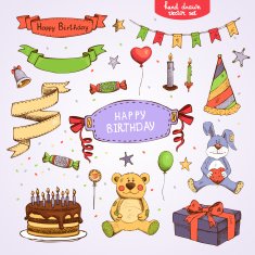 happy birthday set