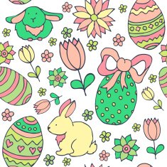 Easter vector pattern