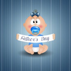 Child with message for Father's Day