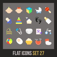 Flat icons set 27