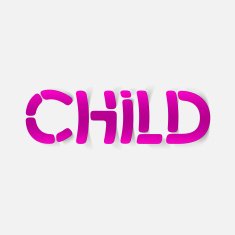realistic design element child