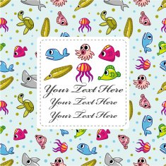 cartoon fish card
