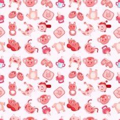 seamless baby toy pattern N2