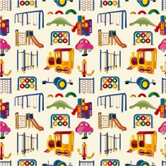 seamless park playground pattern N2