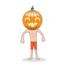 Cute Halloween character Pumpkin N2