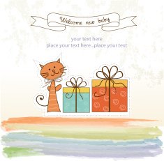 Birthday announcement card N3